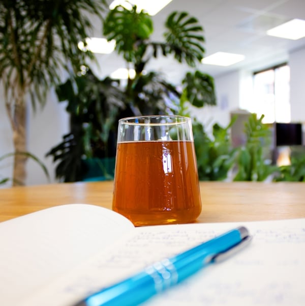 Icetea with note pad verkleind